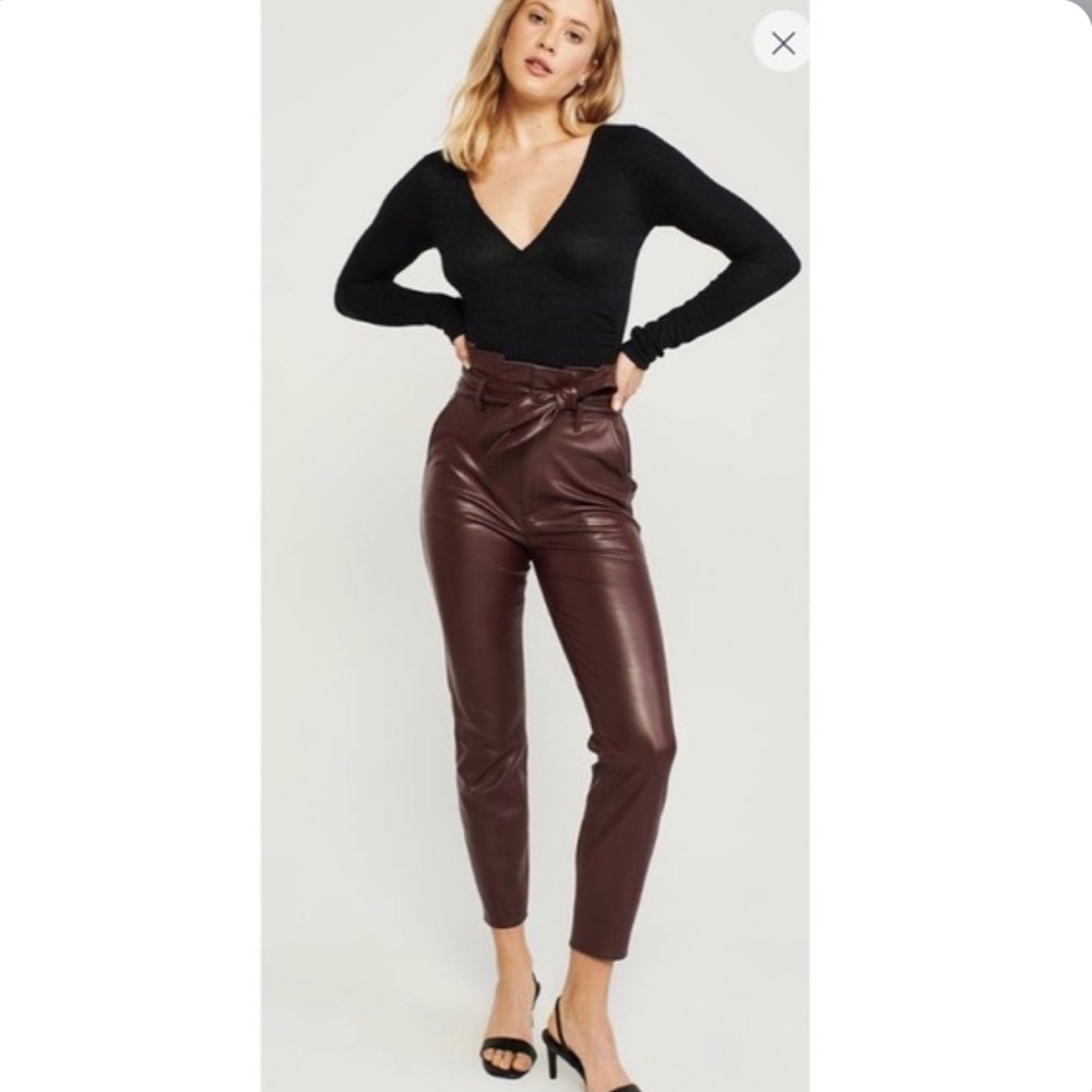 Abercrombie leather pants